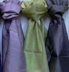 Sciarpa in seta colori cangianti